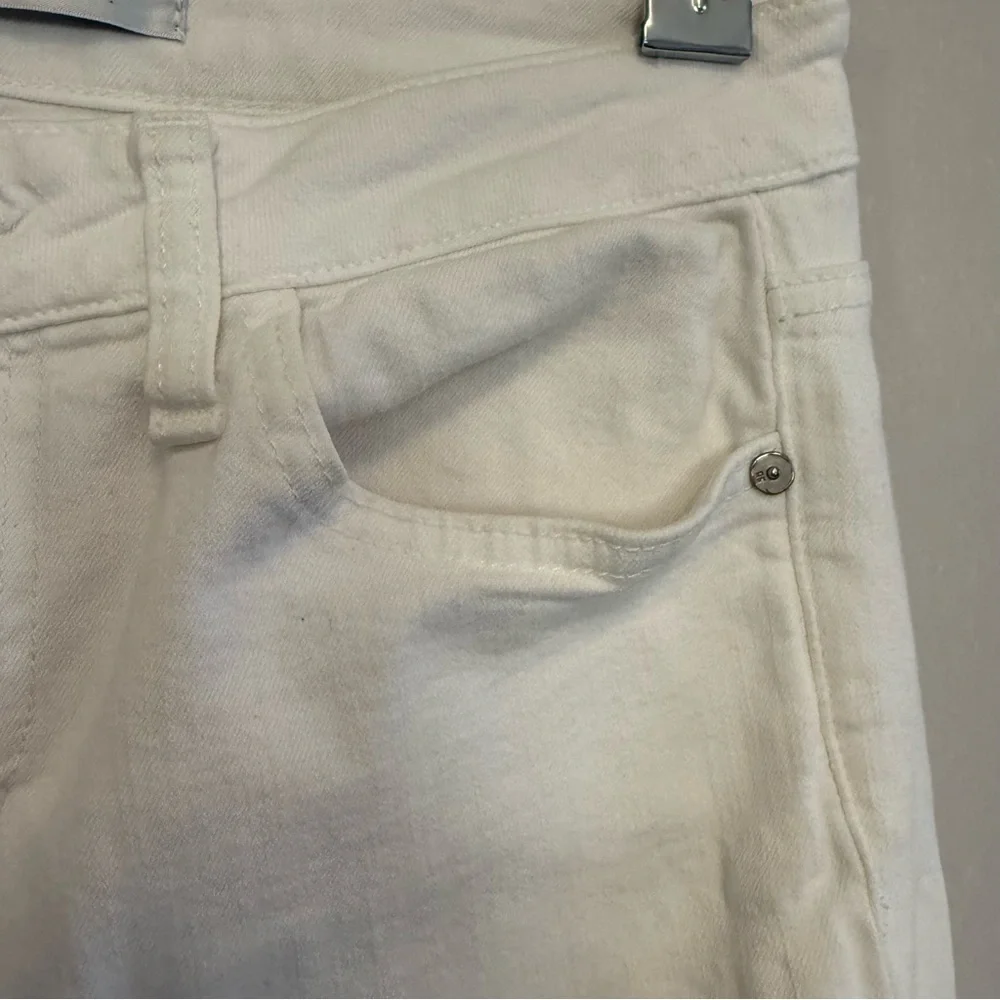 Joe's Jeans Women's Off-White Straight-Leg Jeans - Picture 4 of 16